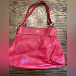 Red coach purse in excellent condition